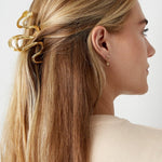 Haarklem Swirly Snake Goudkleurig