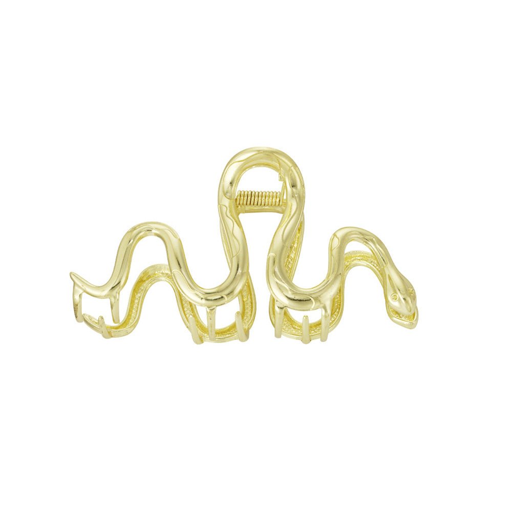 Haarklem Swirly Snake Goudkleurig