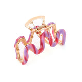 Haarklem Wave Goudkleurig Violet Crush