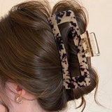 Haarklem Glanzend Recht XXL Beige Tortoise