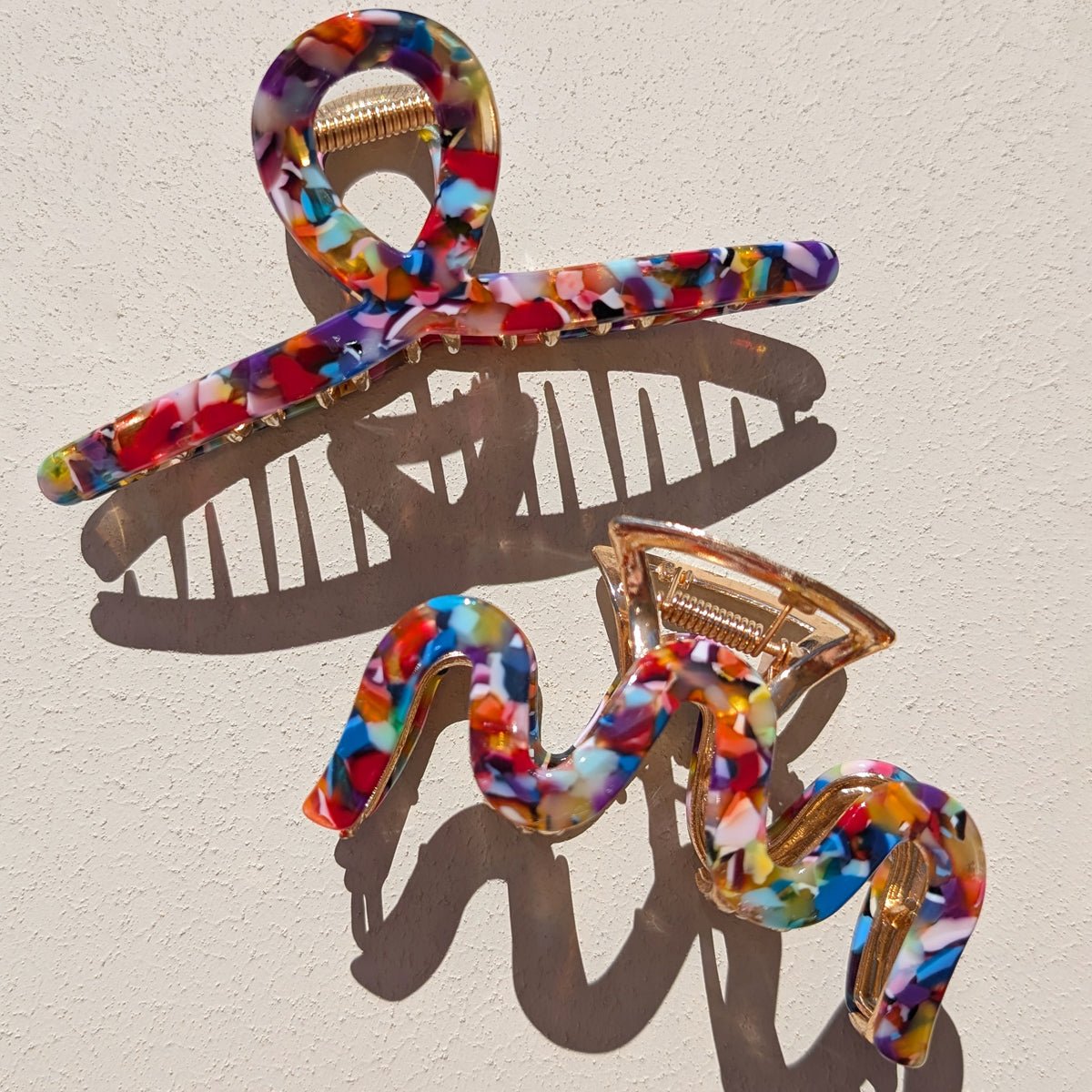 Haarklem Wave Goudkleurig Rainbow Colors