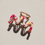 Haarklem Wave Goudkleurig Colorful Orange Mix