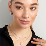 Moon & Star Ketting Zilverkleurig