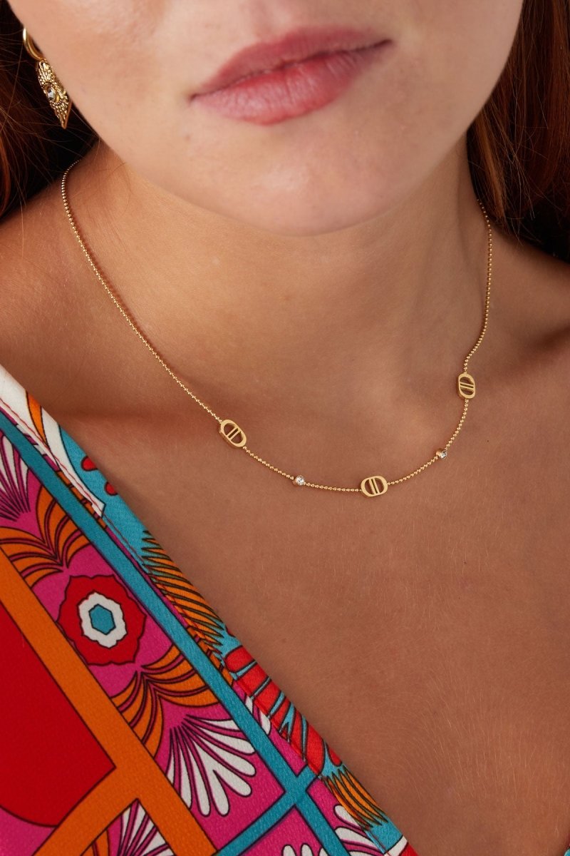 The Good Life with Stones Ketting Goudkleurig