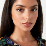 Half Moon Stones Ketting Goudkleurig - 925 silver