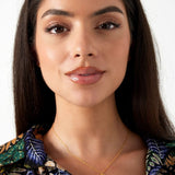 Half Moon Stones Ketting Goudkleurig - 925 silver
