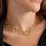 Connected Hearts Ketting Zilverkleurig