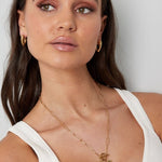 Link Chain Thick Heart Ketting Goudkleurig
