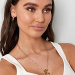 Link Chain Thick Heart Ketting Goudkleurig