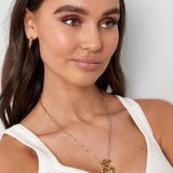 Link Chain Thick Heart Ketting Goudkleurig