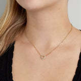 Diamond Heart Ketting Zilverkleurig