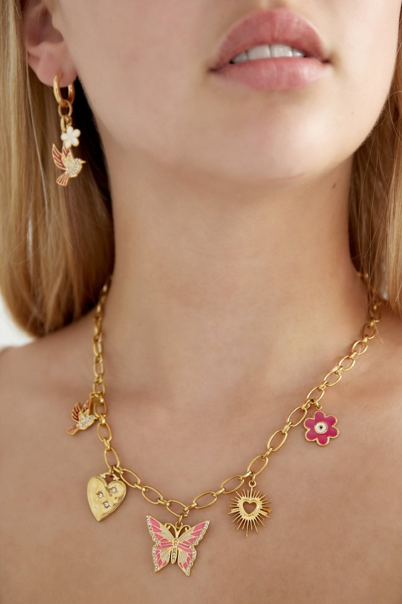 Nature Calls Charm Ketting Goudkleurig