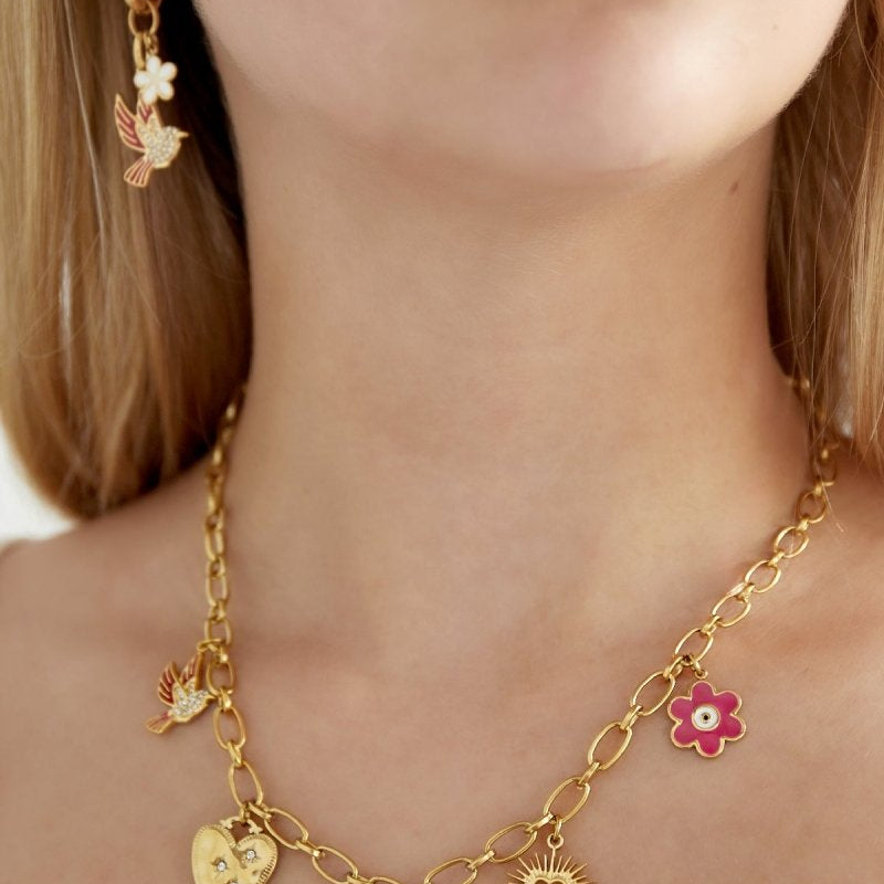 Nature Calls Charm Ketting Goudkleurig