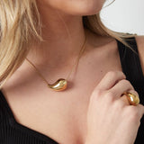 Goudkleurige Drop Ketting