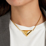 Triangle Love Ketting Goudkleurig
