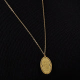 Love You to the Moon and Back Necklace Gold