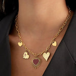 Endless Hearts Ketting Goudkleurig