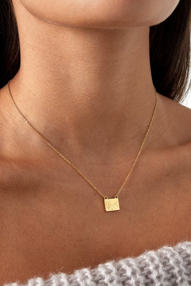 Secret Note Ketting Goudkleurig