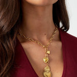 Major Heart Ketting Goudkleurig