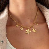 Spirit of Nature Charm Ketting Goudkleurig
