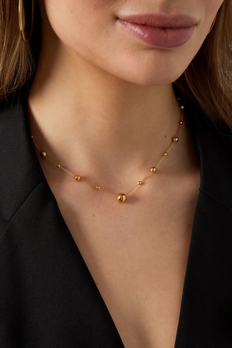 Basic Party Chain Ketting Goudkleurig