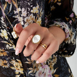Vintage Vibes Large Ring Goudkleurig