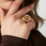 Elegant Twist Ring Goudkleurig