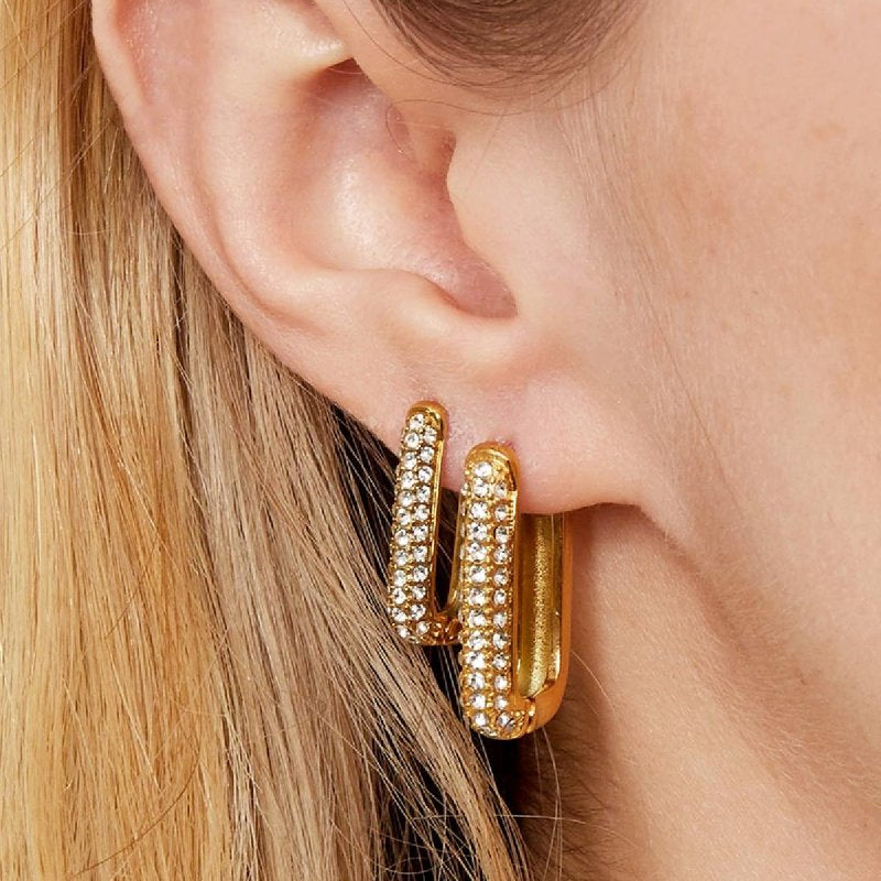 Shimmer & Spark Oorbellen Rosé Goudkleurig