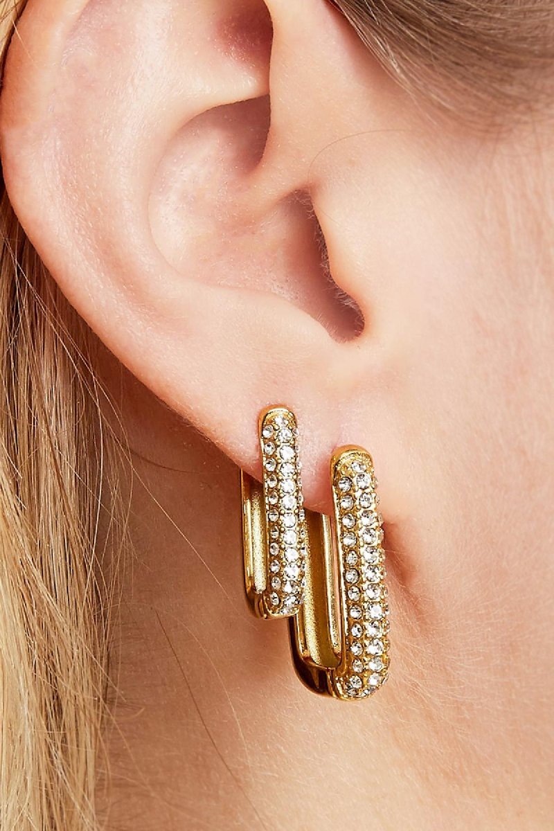 Shimmer & Spark Oorbellen Goudkleurig