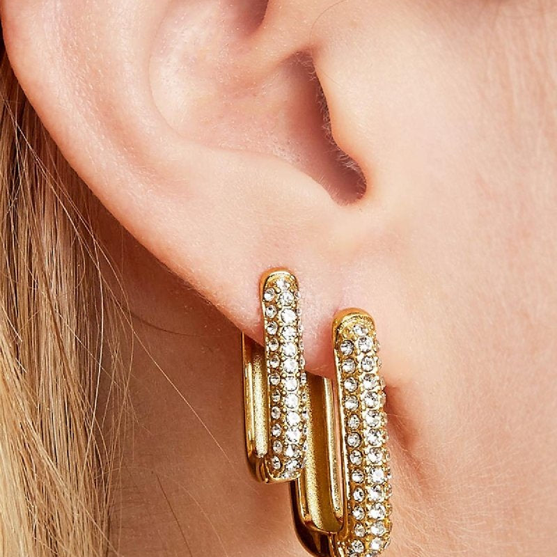 Shimmer & Spark Oorbellen Goudkleurig