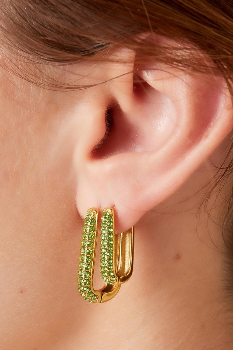 Shimmer & Spark Oorbellen Goudkleurig