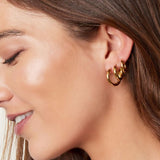 Hoops Oorbellen Trio Zilverkleurig