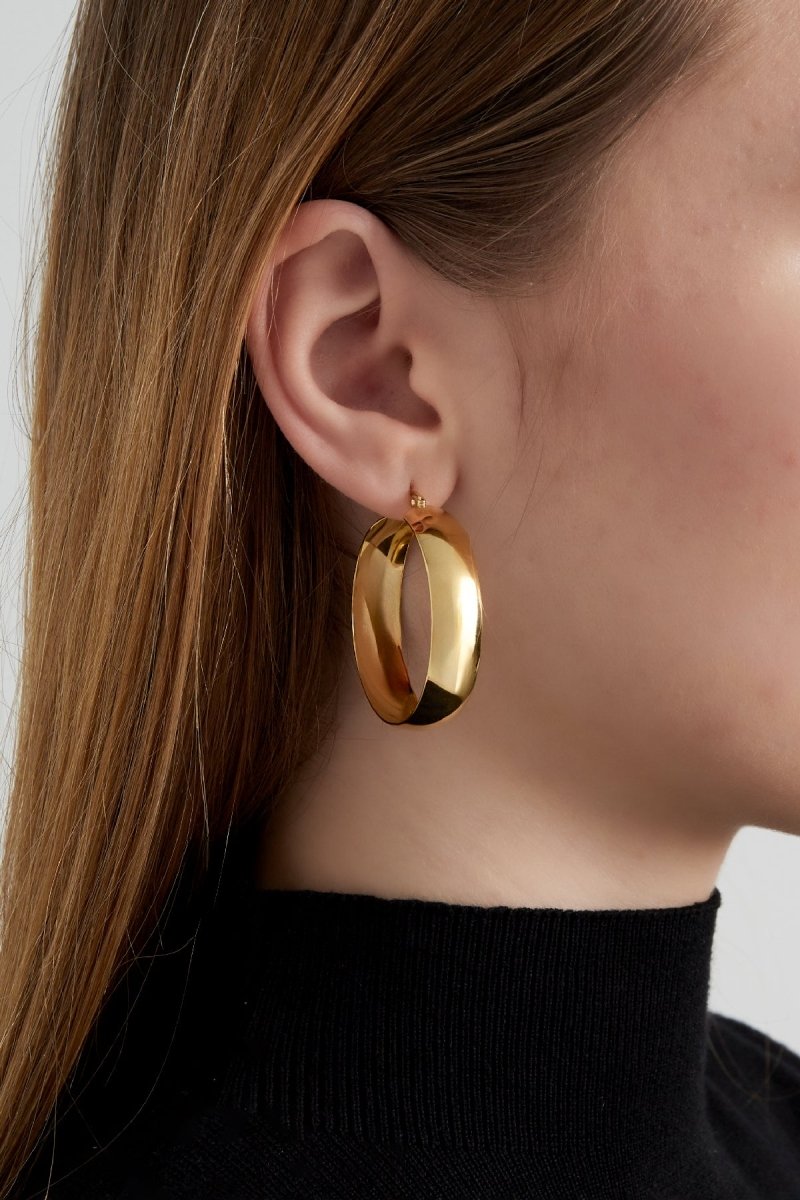 Basic Round Chic Oorbellen Zilverkleurig