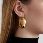 Basic Round Chic Oorbellen Zilverkleurig