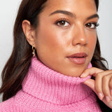 Coral Pink Beads Oorbellen Goudkleurig