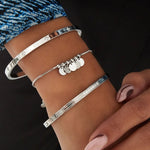Shiny Stones Bangle Armband Zilverkleurig