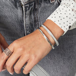 Basic Bangle Armband Zilverkleurig