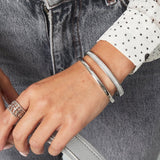 Basic Bangle Armband Zilverkleurig