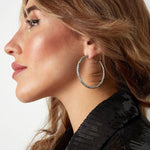 Twisted Hoop Large Oorbellen Goudkleurig