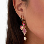 Colorful Miracle Oorbellen Roze Goudkleurig