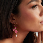 Colorful Miracle Oorbellen Roze Goudkleurig