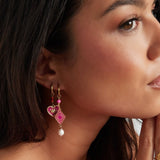 Colorful Miracle Oorbellen Roze Goudkleurig