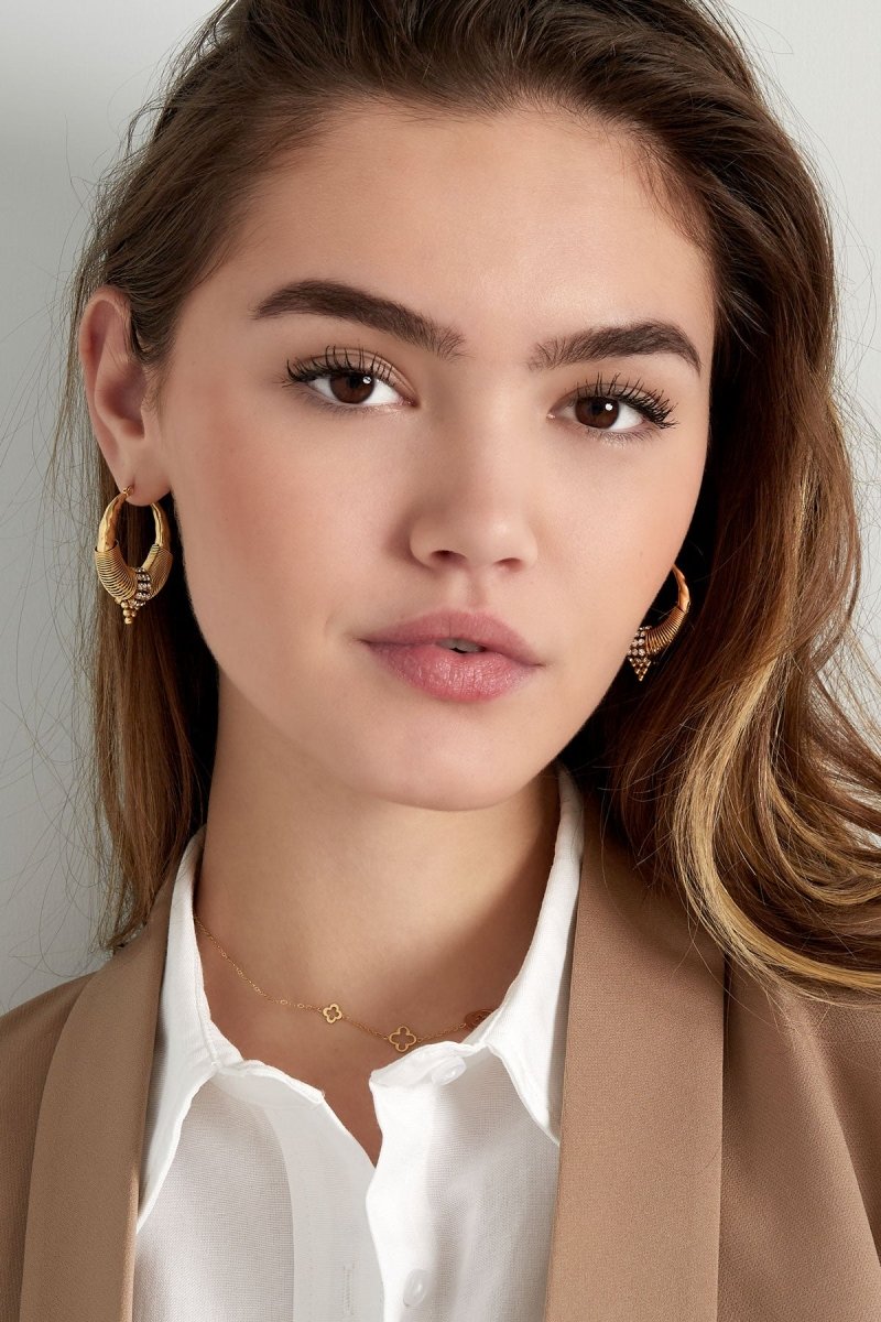 Bohemian Vibes Oorbellen Goudkleurig