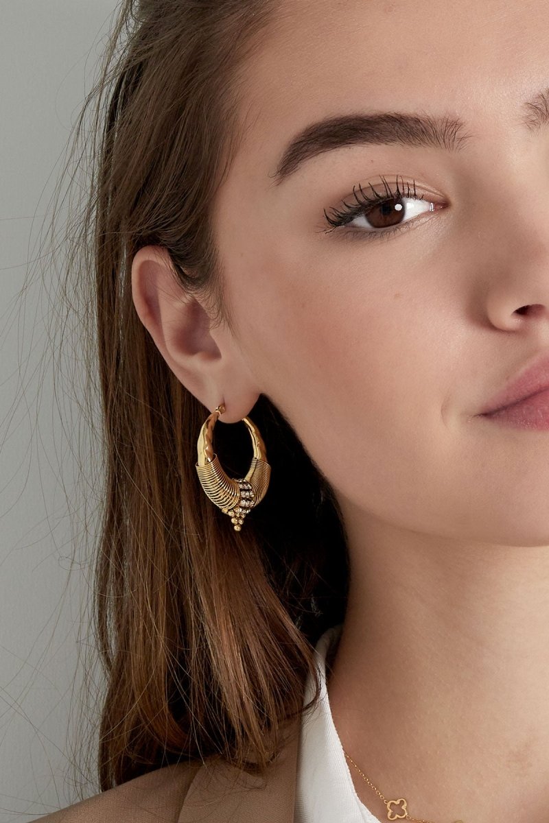 Bohemian Vibes Oorbellen Goudkleurig