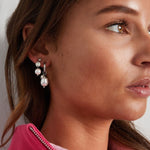 Large & Small Pearl Oorbellen Goudkleurig