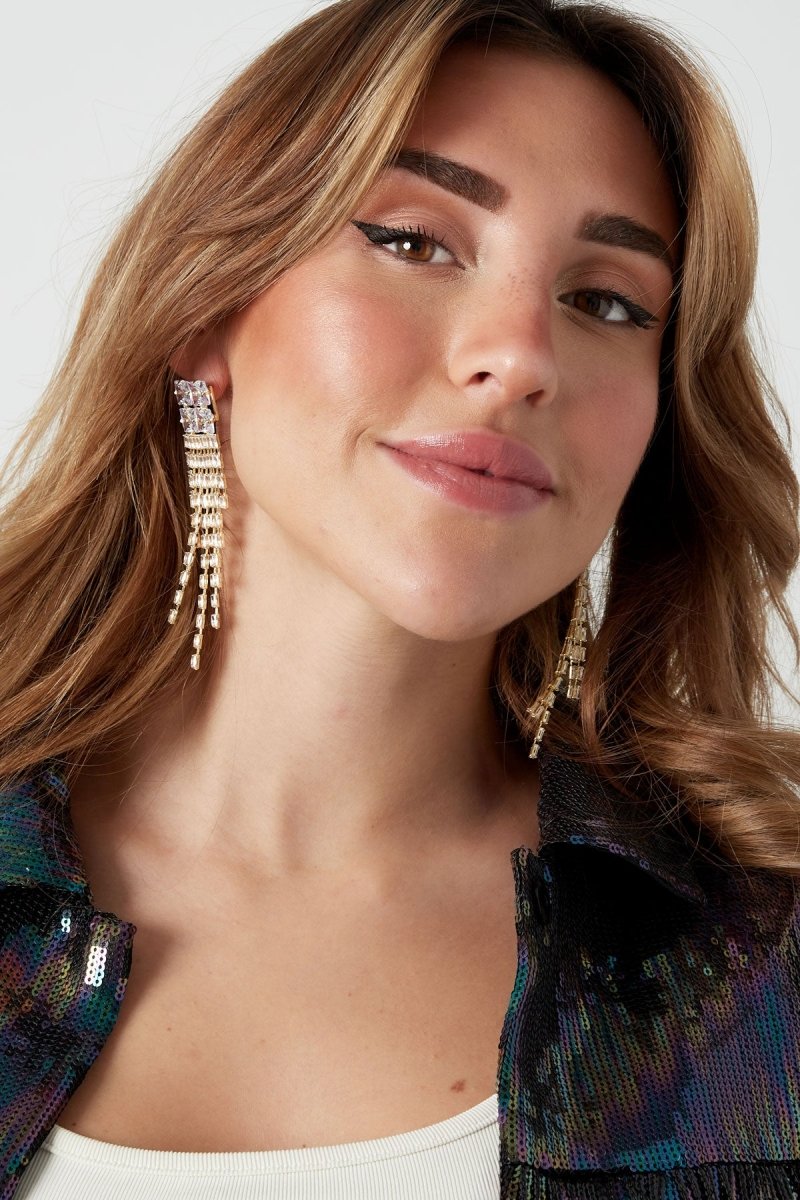 Sparkly Glam Oorbellen Goudkleurig
