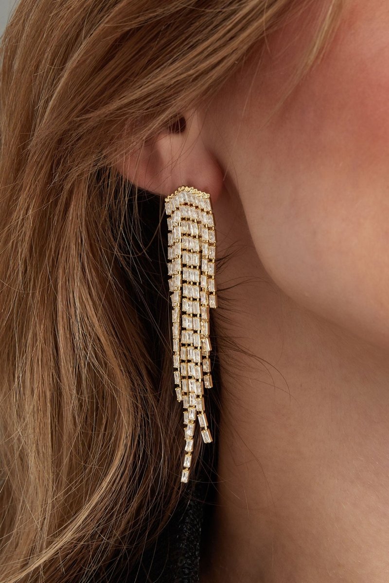 Sparkly Love Oorbellen Goudkleurig
