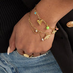 Charm Color Splash Armband Goudkleurig