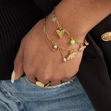 Charm Color Splash Armband Goudkleurig