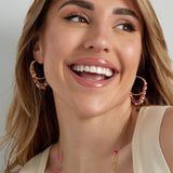 Flawless Filter Happy Pink Earrings Gold